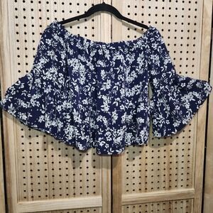 Likely Off The Shoulder Short 3/4 Sleeves Size S Top‎ Bohemian Coastal Cottage